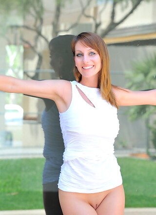 Leanne white dress strip